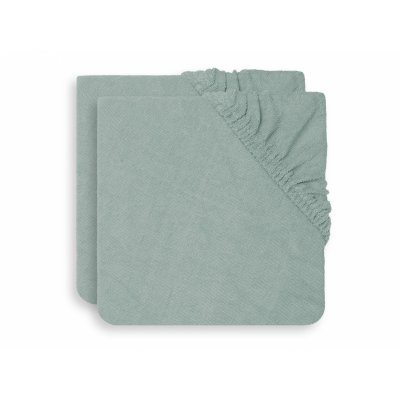 Lot de 2 housses matelas à langer éponge 50 x 70 cm ash green