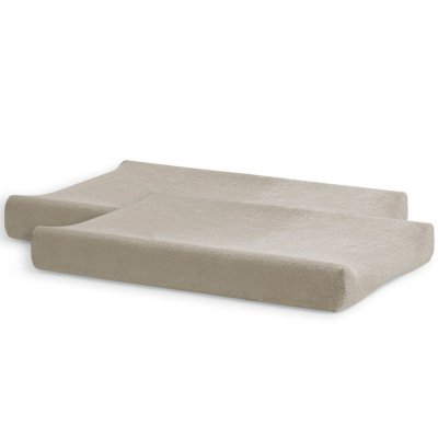 Pack matelas à langer 50 x 70 cm avec 2 housses éponge nougat
