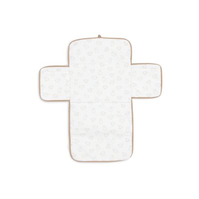 Tapis à langer nomade miffy jacquard teddy biscuit