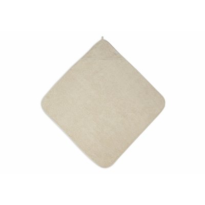 Cape de bain bébé éponge 75x75 cm nougat