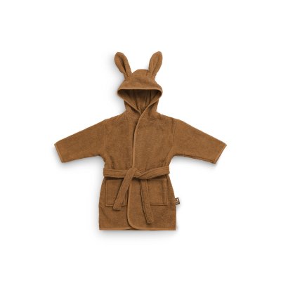 Peignoir enfant éponge 1-2 ans caramel
