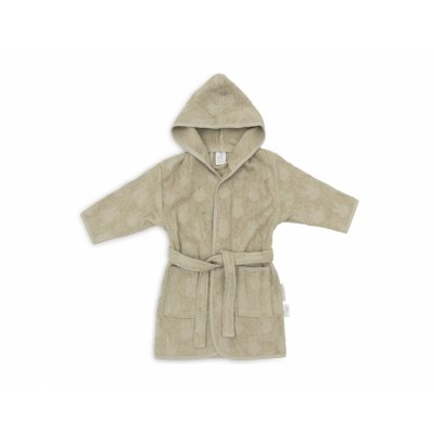 Peignoir enfant éponge 3-4 ans miffy jacquard olive
