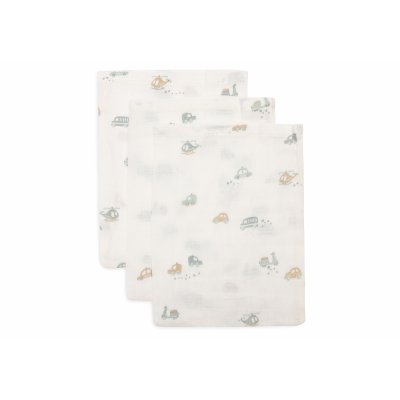 Lot de 3 gants de toilette gaze de coton on the go