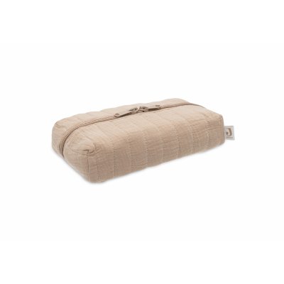 Trousse rangement lingettes biscuit