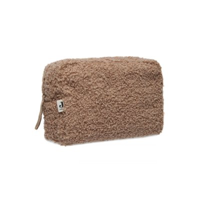 Trousse de toilette bouclette biscuit