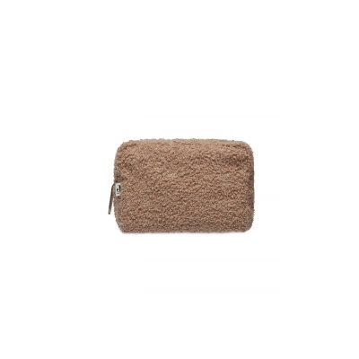 Trousse de toilette bouclette biscuit