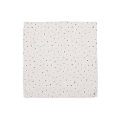 Lot de 2 langes gaze de coton 115 x 115 cm animal friends