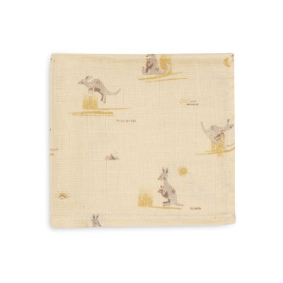 Lot de 3 langes en coton 31 x 31 cm kangaroots