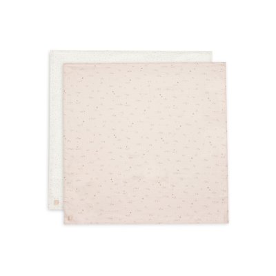 Lot de 2 langes gaze de coton 115 x 115 cm pretty picnic