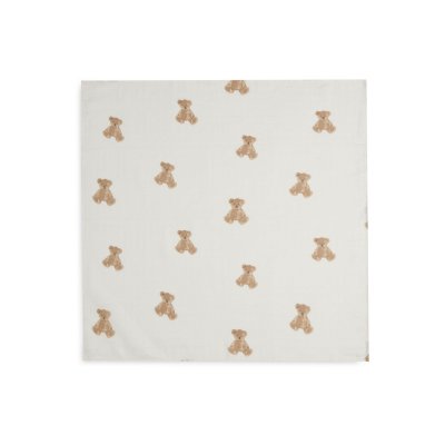 Lot de 3 langes gaze de coton 70 x 70 cm teddy bear