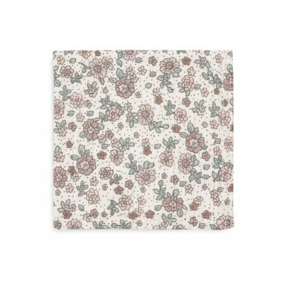 Lot de 3 langes en coton 31 x 31 cm retro flowers