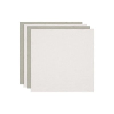 Lot de 4 langes gaze de coton 70 x 70 cm olive et ivoire