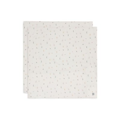 Lot de 2 langes gaze de coton 115 x 115 cm jungle jambo
