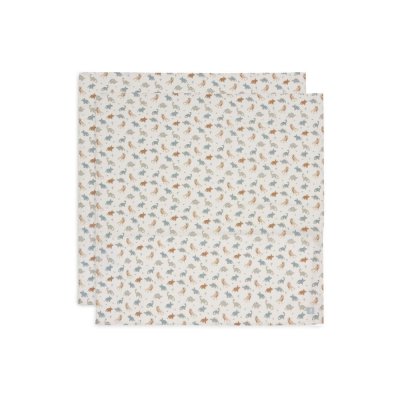 Lot de 2 langes gaze de coton 115 x 115 cm roarsome
