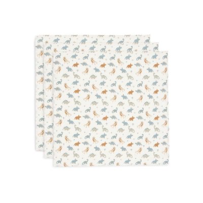 Lot de 3 langes gaze de coton 70 x 70 cm roarsome