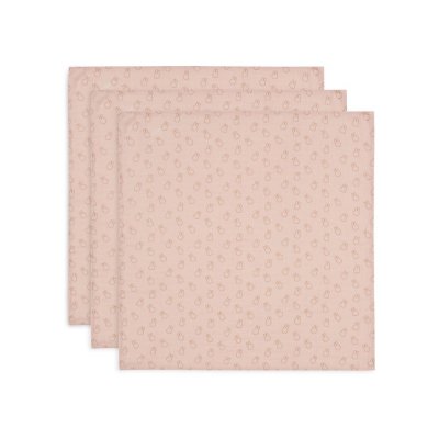 Lot de 3 langes gaze de coton 70 x 70 cm miffy silhouettes wild rose