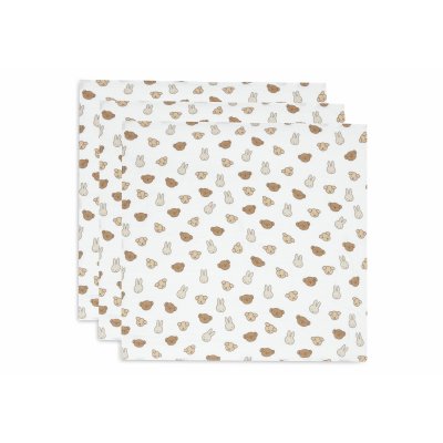 Lot de 3 langes gaze de coton 70 x 70 cm miffy and friends