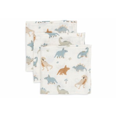 Lot de 3 langes en coton 31 x 31 cm roarsome