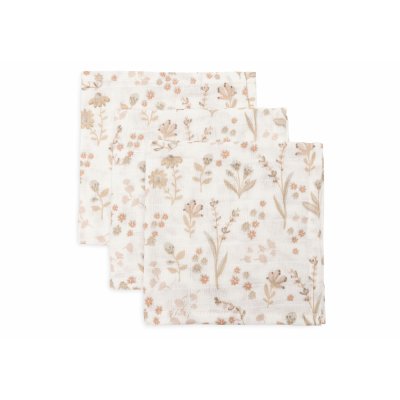 Lot de 3 langes en coton 31 x 31 cm bloomy