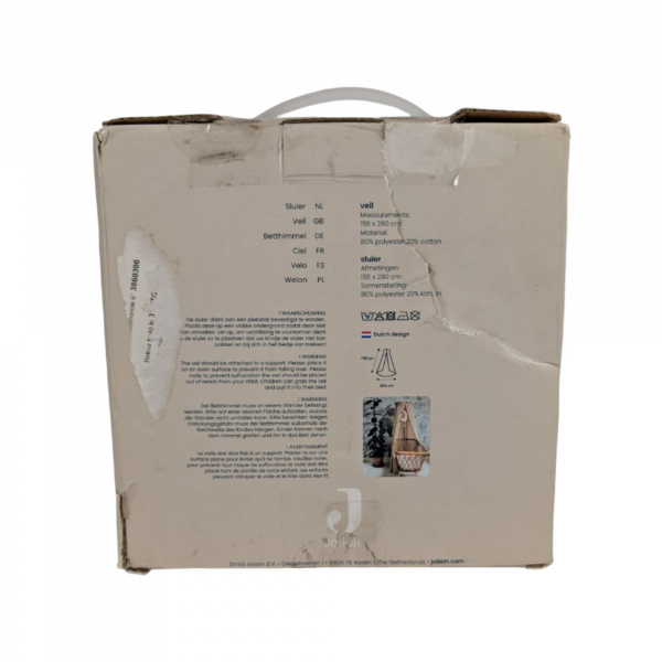 Les imparfaits - ciel de lit vintage 155 cm blanc Jollein