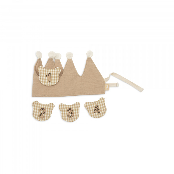 Couronne anniversaire chiffres teddy bear Jollein