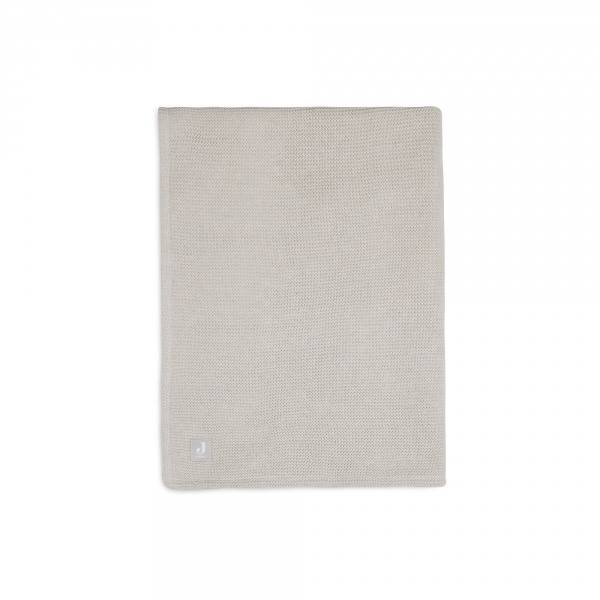 Couverture berceau 75 x 100 cm basic knit velvet nougat Jollein