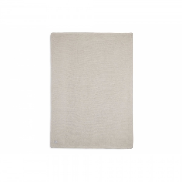 Couverture berceau 75 x 100 cm basic knit velvet nougat Jollein