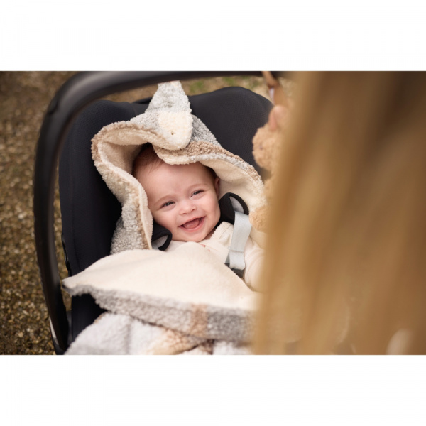 Nid d’ange groupe 0+ bouclette passe-sangle bébé carreaux Jollein