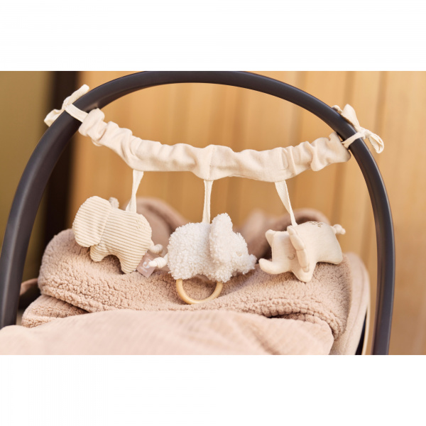 Nid d’ange groupe 0+ passe-sangle bébé cloudy rib oatmeal Jollein