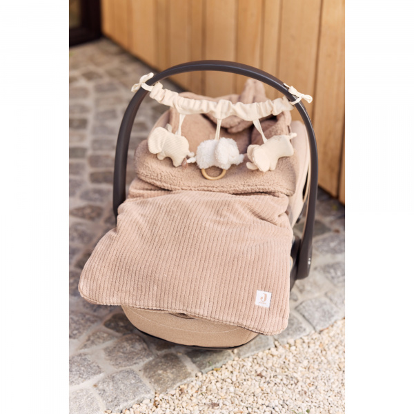 Nid d’ange groupe 0+ passe-sangle bébé cloudy rib oatmeal Jollein