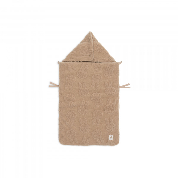 Nid d’ange groupe 0+ passe-sangle bébé miffy jacquard teddy biscuit Jollein