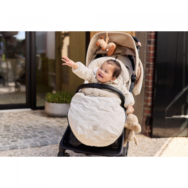 Chancelière hiver pour poussette embossed sand Jollein