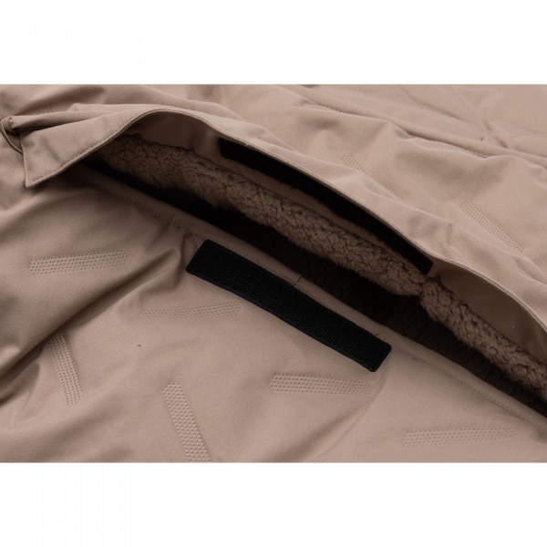 Chancelière hiver pour poussette embossed milky coffee Jollein