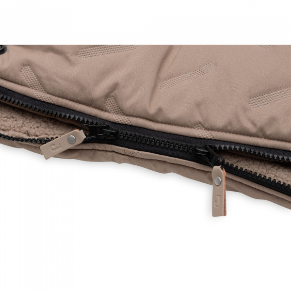 Chancelière hiver pour poussette embossed milky coffee Jollein