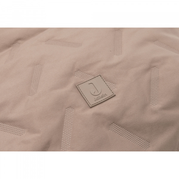 Chancelière hiver pour poussette embossed milky coffee Jollein