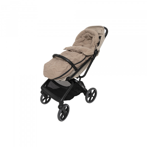 Chancelière hiver pour poussette embossed milky coffee Jollein