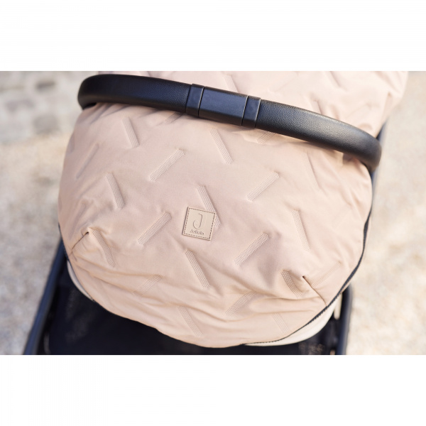 Chancelière hiver pour poussette embossed milky coffee Jollein