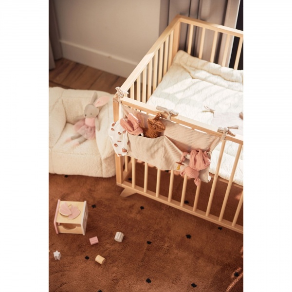 Pochette de lit corduroy nougat 30x50 cm Jollein