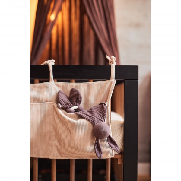 Pochette de lit corduroy nougat 30x50 cm Jollein