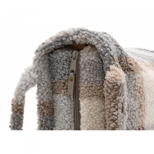 Sac à langer shopper bouclette carreaux Jollein