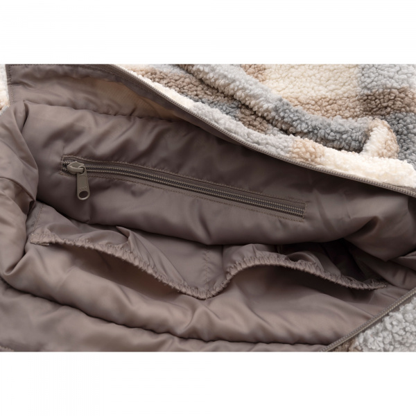 Sac à langer shopper bouclette carreaux Jollein