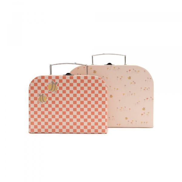 Lot de 2 valisettes à jouets enfant pretty picnic Jollein