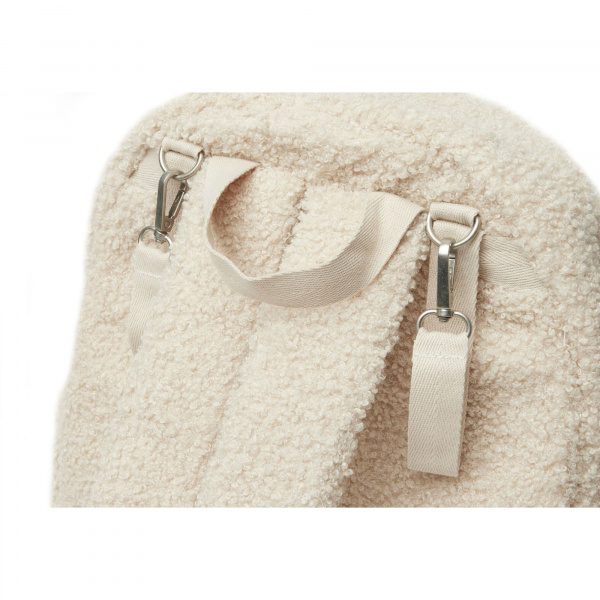 Sac à dos à langer bouclette naturel Jollein
