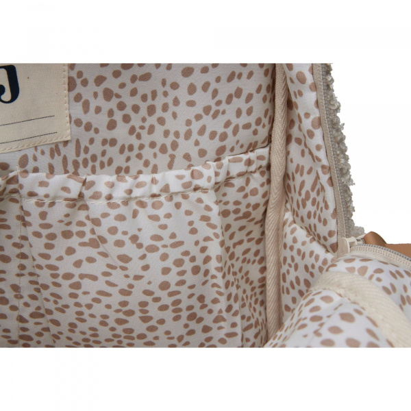 Sac à dos à langer bouclette naturel Jollein