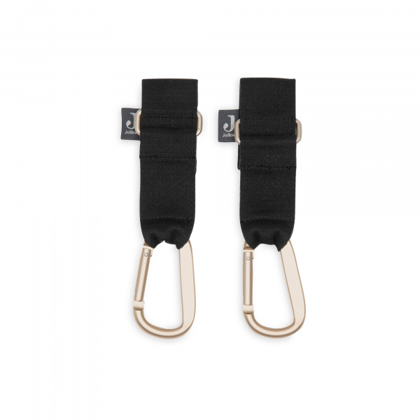 Lot de 2 crochets pour poussette noir Jollein