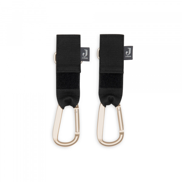 Lot de 2 crochets pour poussette noir Jollein
