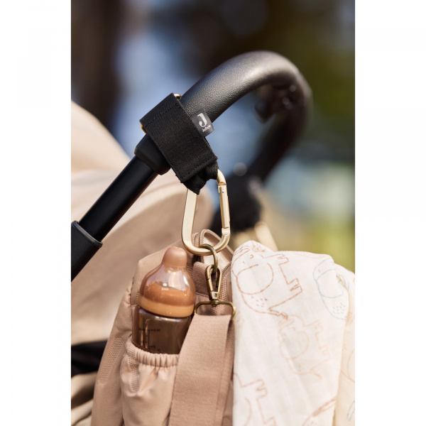 Lot de 2 crochets pour poussette noir Jollein