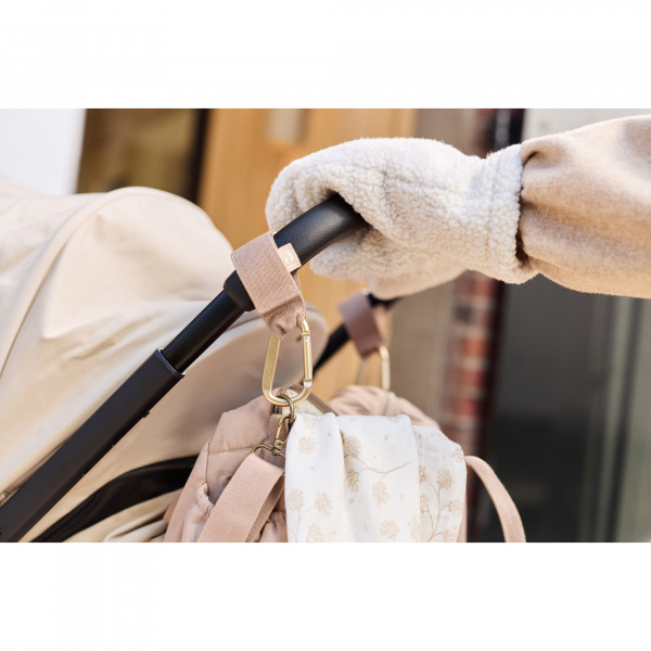 Lot de 2 crochets pour poussette noir Jollein