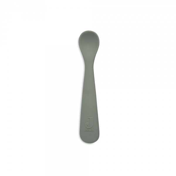 Lot de 2 cuillères souple silicone ash green Jollein