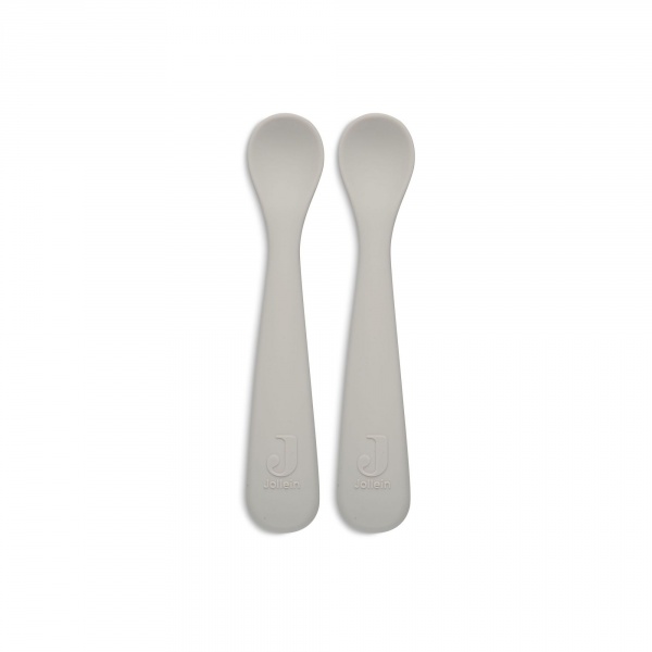 Lot de 2 cuillères souple silicone nougat Jollein
